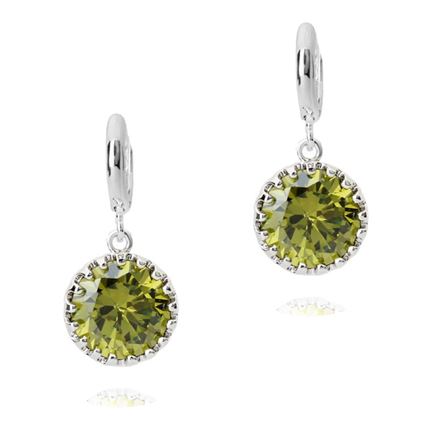 Picture of Dangel Earrings - Green Zircon Crystal