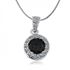Picture of Zircon Crystal Pendant Necklace - Black Zircon Crystal